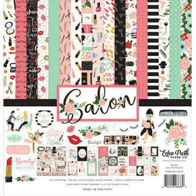 Echo Park Salon Desingpapier - Collection Kit